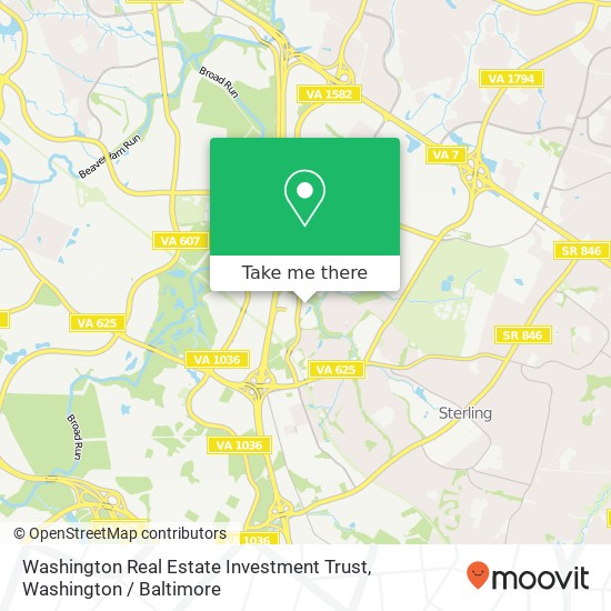 Washington Real Estate Investment Trust, 21700 Atlantic Blvd map