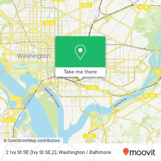 Mapa de 2 Ivy St SE (Ivy St SE,2), Washington, DC 20003