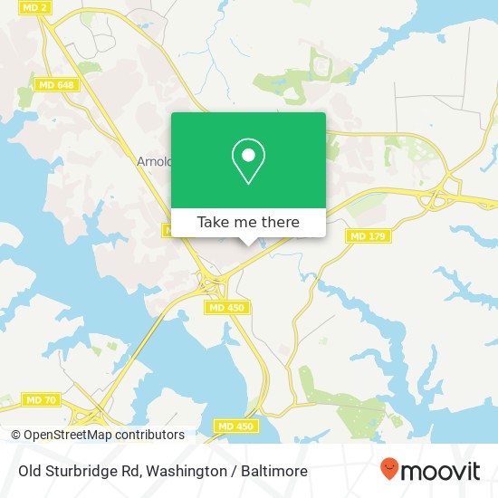 Mapa de Old Sturbridge Rd, Arnold, MD 21012