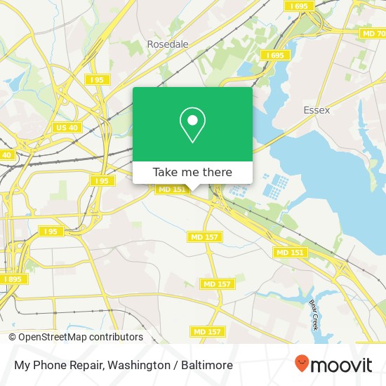 My Phone Repair, 7839 Eastpoint Mall map