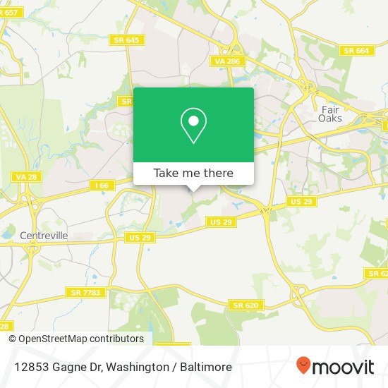 12853 Gagne Dr, Fairfax, VA 22030 map