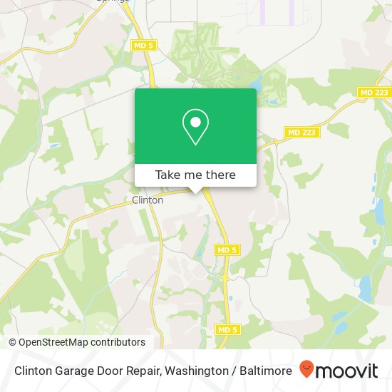 Mapa de Clinton Garage Door Repair, 9001 Woody Ter