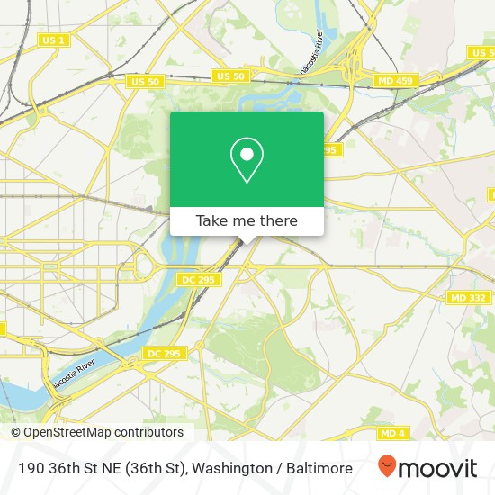 190 36th St NE (36th St), Washington, DC 20019 map