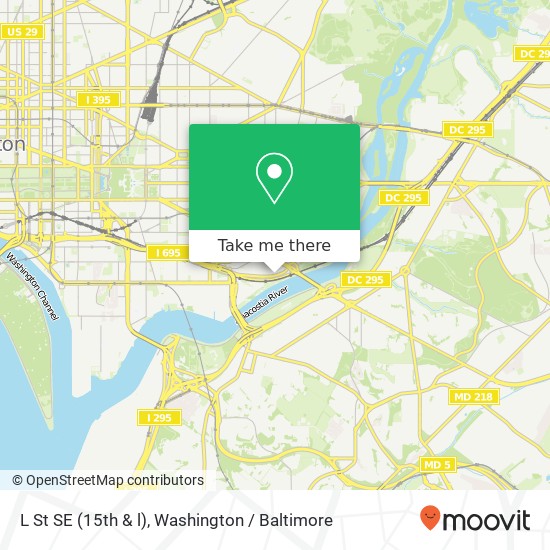 L St SE (15th & l), Washington, DC 20003 map