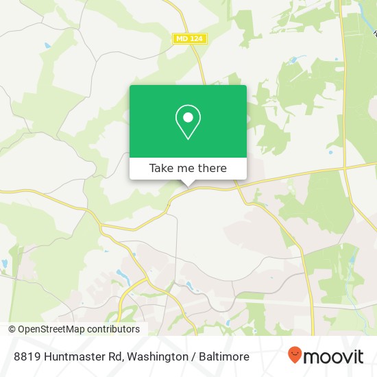 Mapa de 8819 Huntmaster Rd, Gaithersburg, MD 20882