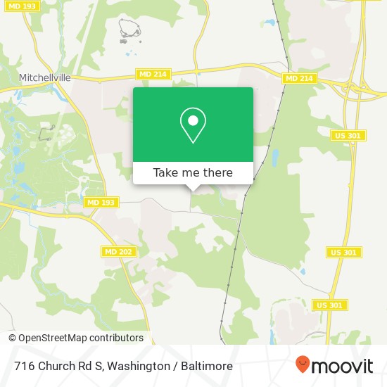 716 Church Rd S, Upper Marlboro, MD 20774 map