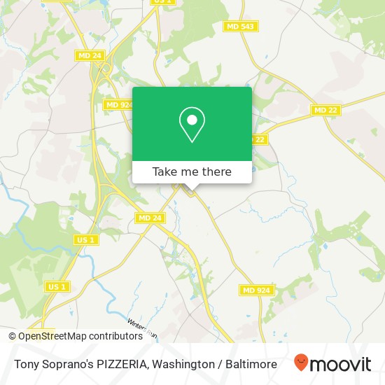 Mapa de Tony Soprano's PIZZERIA, 426 S Main St