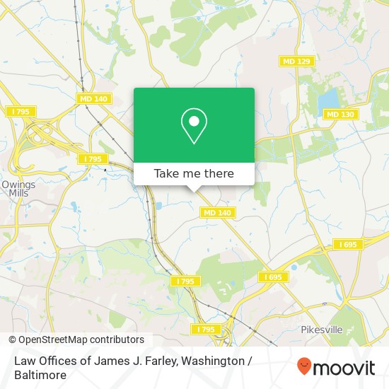 Mapa de Law Offices of James J. Farley, 6 Park Center Ct