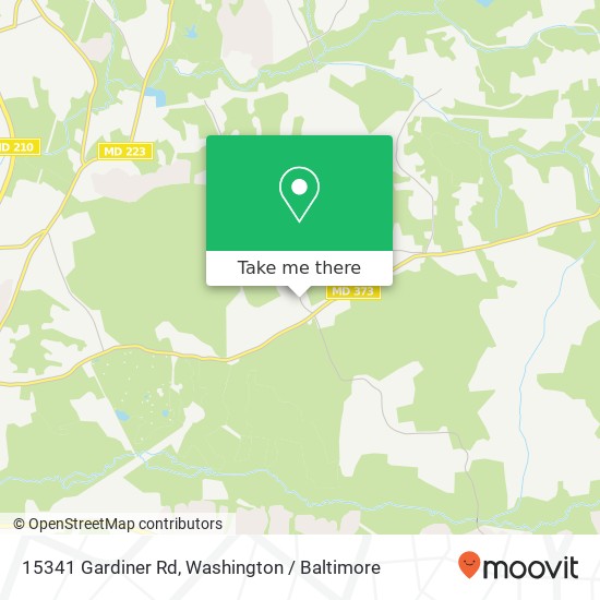 Mapa de 15341 Gardiner Rd, Waldorf, MD 20601