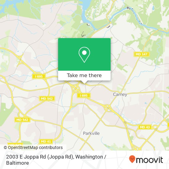 2003 E Joppa Rd (Joppa Rd), Parkville, MD 21234 map