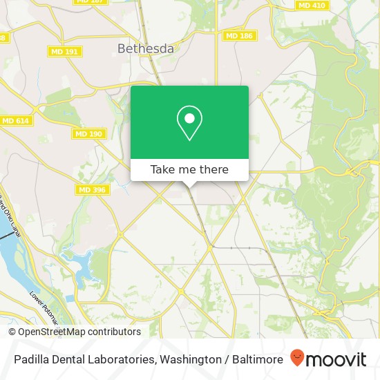 Padilla Dental Laboratories, 5207 Wisconsin Ave NW map