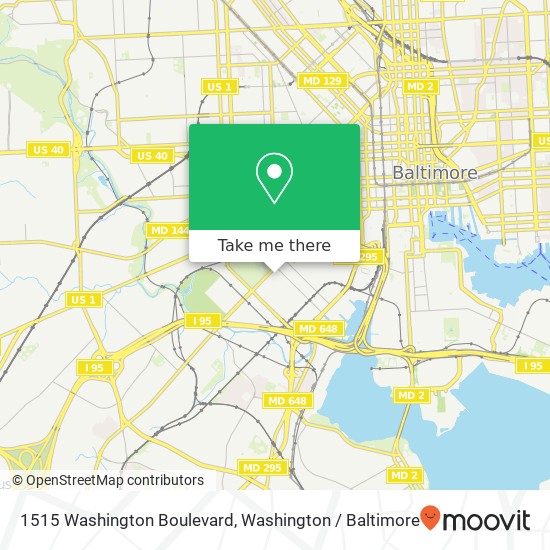 Mapa de 1515 Washington Boulevard