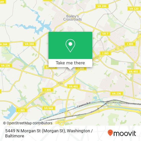 Mapa de 5449 N Morgan St (Morgan St), Alexandria, VA 22312