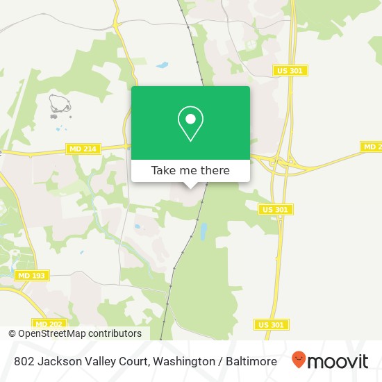 802 Jackson Valley Court, 802 Jackson Valley Ct, Bowie, MD 20721, USA map
