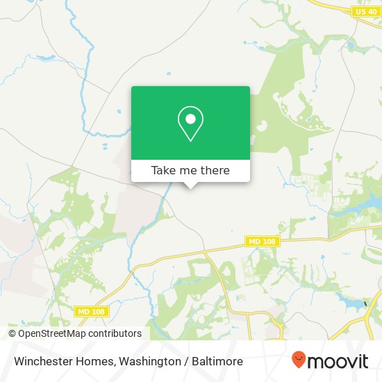 Winchester Homes map