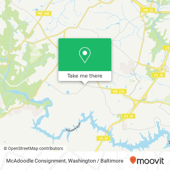 McAdoodle Consignment, Lime Kiln Rd map