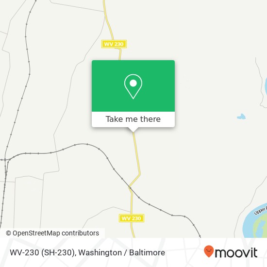 Mapa de WV-230 (SH-230), Shenandoah Junction, WV 25442