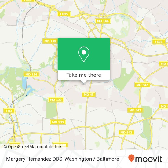 Margery Hernandez DDS, 7401 Osler Dr map