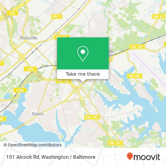 101 Alcock Rd, Essex, MD 21221 map