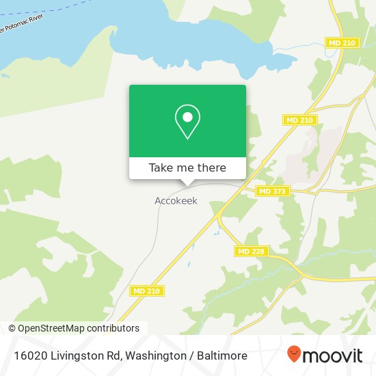 Mapa de 16020 Livingston Rd, Accokeek, MD 20607