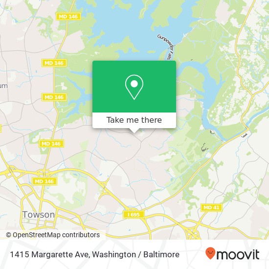 1415 Margarette Ave, Towson, MD 21286 map