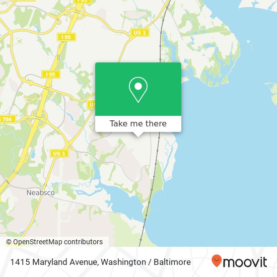Mapa de 1415 Maryland Avenue