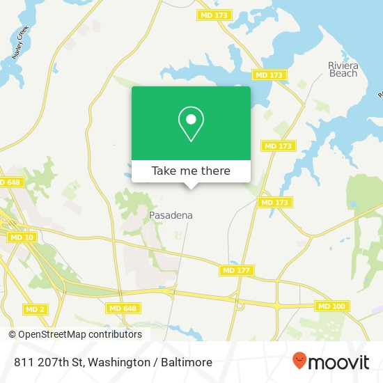 811 207th St, Pasadena, MD 21122 map