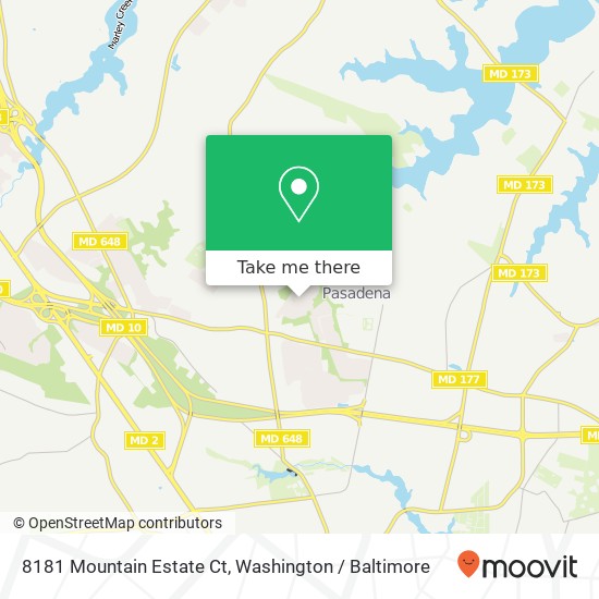 8181 Mountain Estate Ct, Pasadena, MD 21122 map