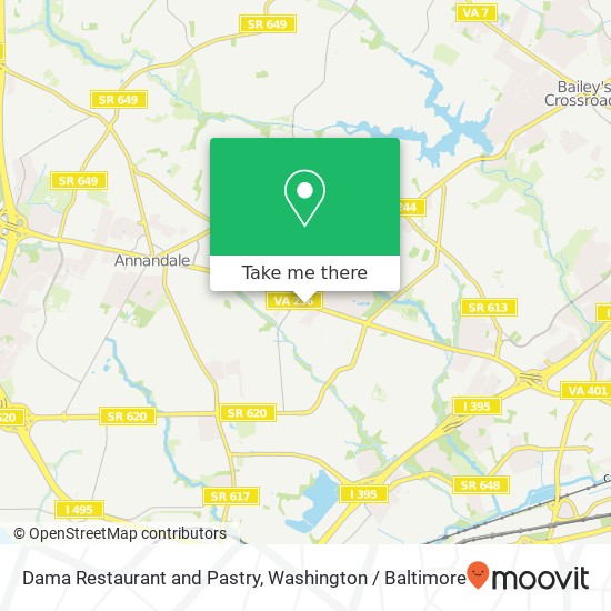 Mapa de Dama Restaurant and Pastry, 6669 Little River Tpke