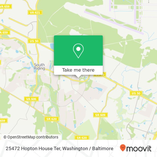 Mapa de 25472 Hopton House Ter, Chantilly, VA 20152