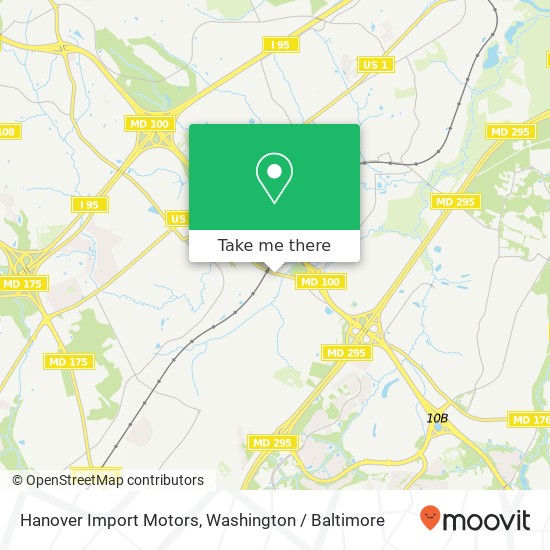 Mapa de Hanover Import Motors, 1807 Dorsey Rd
