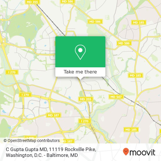C Gupta Gupta MD, 11119 Rockville Pike map