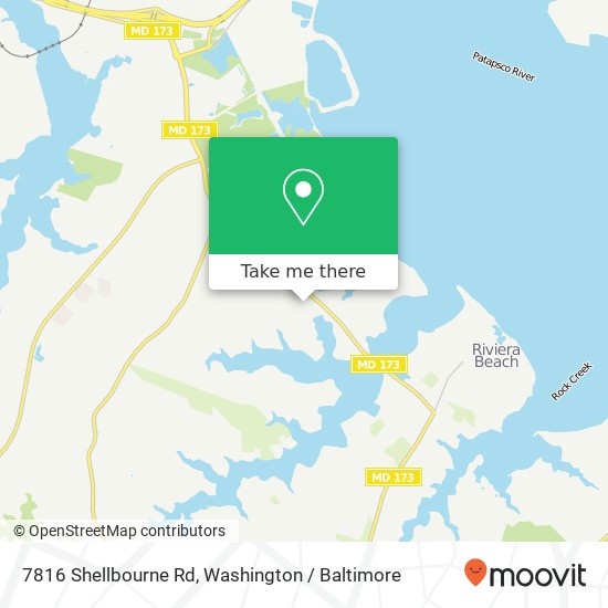 7816 Shellbourne Rd, Curtis Bay, MD 21226 map