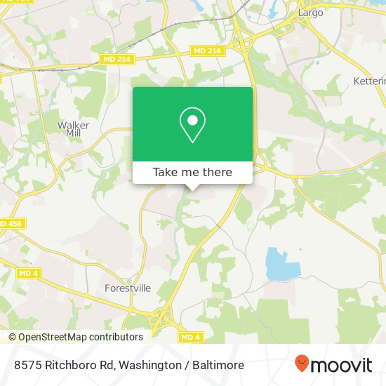 Mapa de 8575 Ritchboro Rd, District Heights, MD 20747