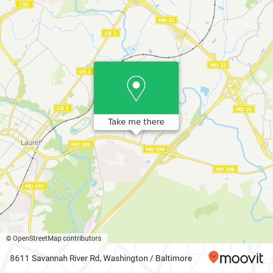 8611 Savannah River Rd, Laurel, MD 20724 map