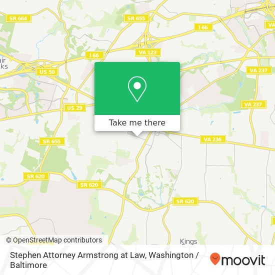 Mapa de Stephen Attorney Armstrong at Law, 10521 Judicial Dr