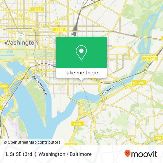 Mapa de L St SE (3rd l), Washington, DC 20003