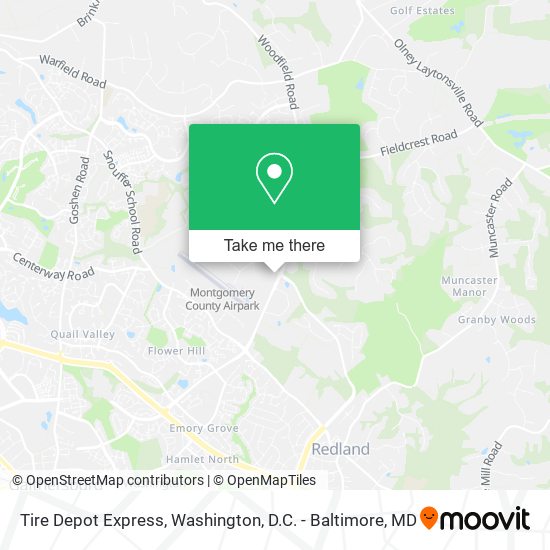 Mapa de Tire Depot Express