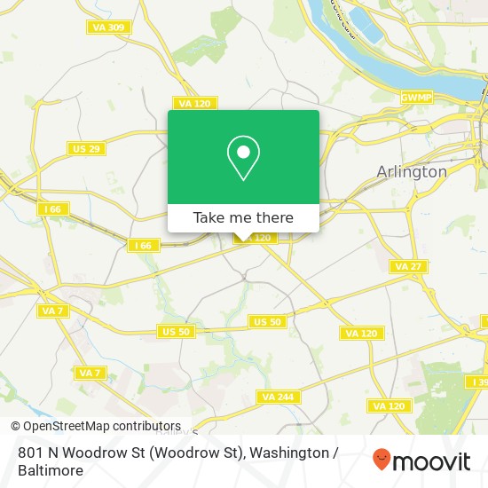801 N Woodrow St (Woodrow St), Arlington, VA 22203 map