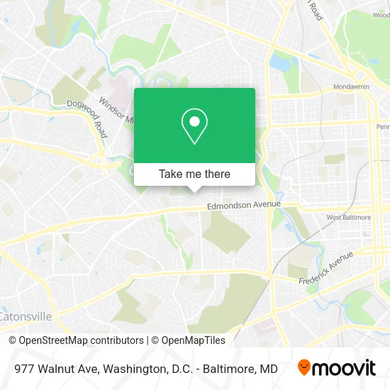 977 Walnut Ave map