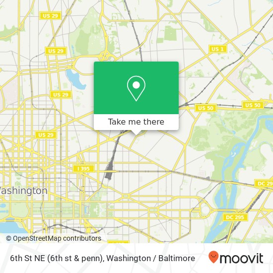 6th St NE (6th st & penn), Washington, DC 20002 map