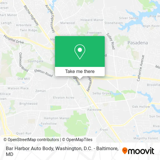 Bar Harbor Auto Body map
