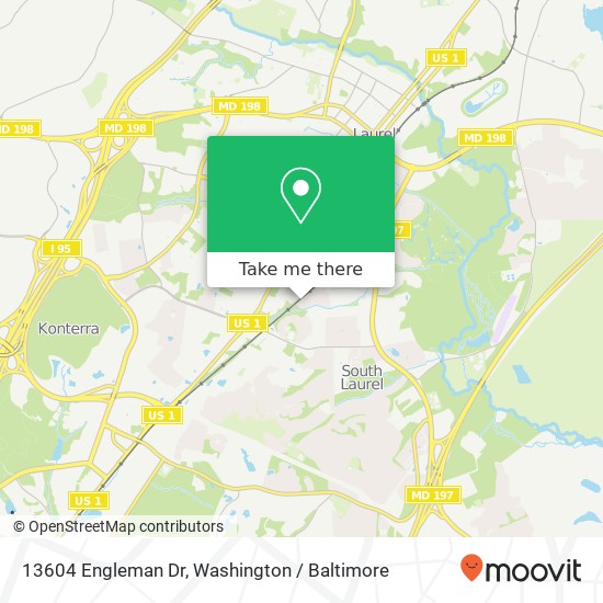 13604 Engleman Dr, Laurel, MD 20708 map