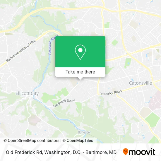 Mapa de Old Frederick Rd