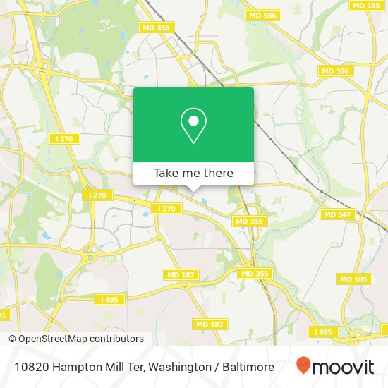 10820 Hampton Mill Ter, Rockville, MD 20852 map