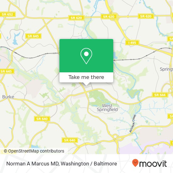Mapa de Norman A Marcus MD, 8346 Traford Ln
