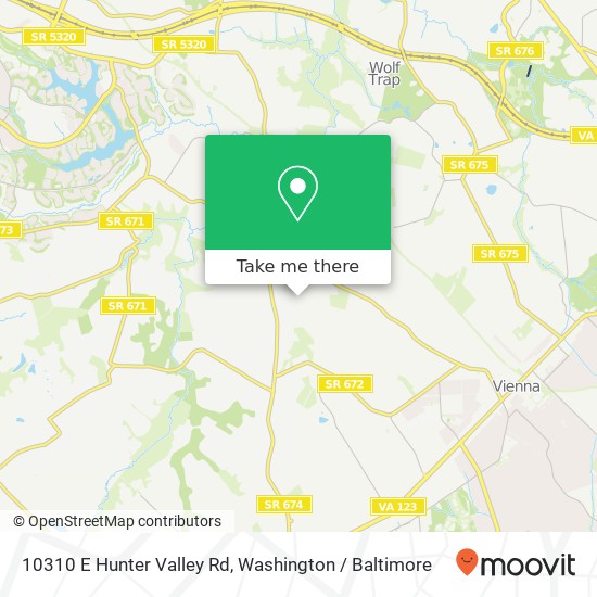 10310 E Hunter Valley Rd, Vienna, VA 22181 map