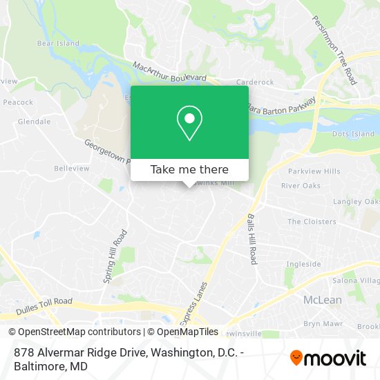 Mapa de 878 Alvermar Ridge Drive