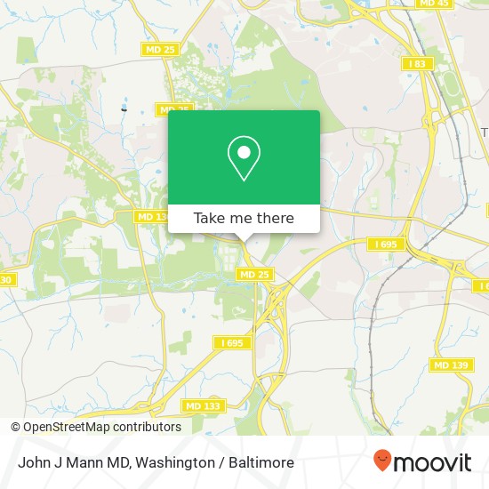 John J Mann MD, 10753 Falls Rd map