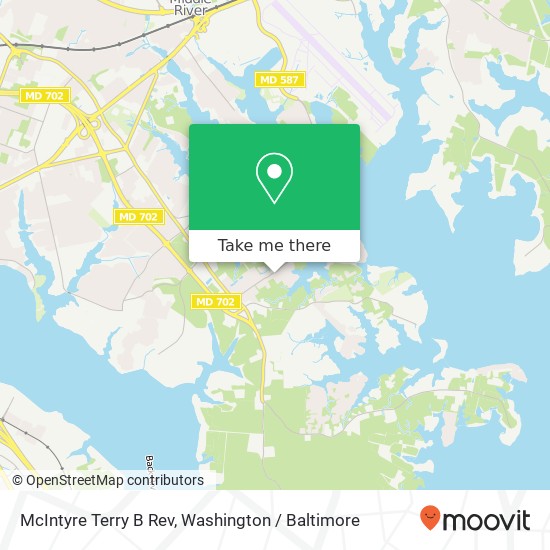 Mapa de McIntyre Terry B Rev, 1703 Cape May Rd